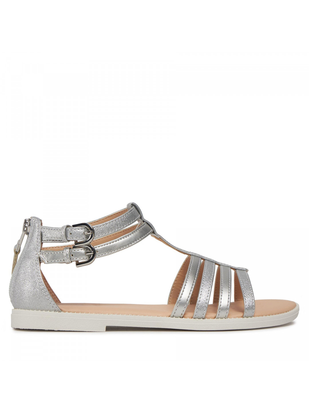 Sandály Geox J Sandal Karly Girl J7235D 0QDAJ C1007 D Stříbrná